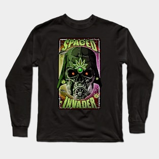 Spaced Invader, weed Long Sleeve T-Shirt